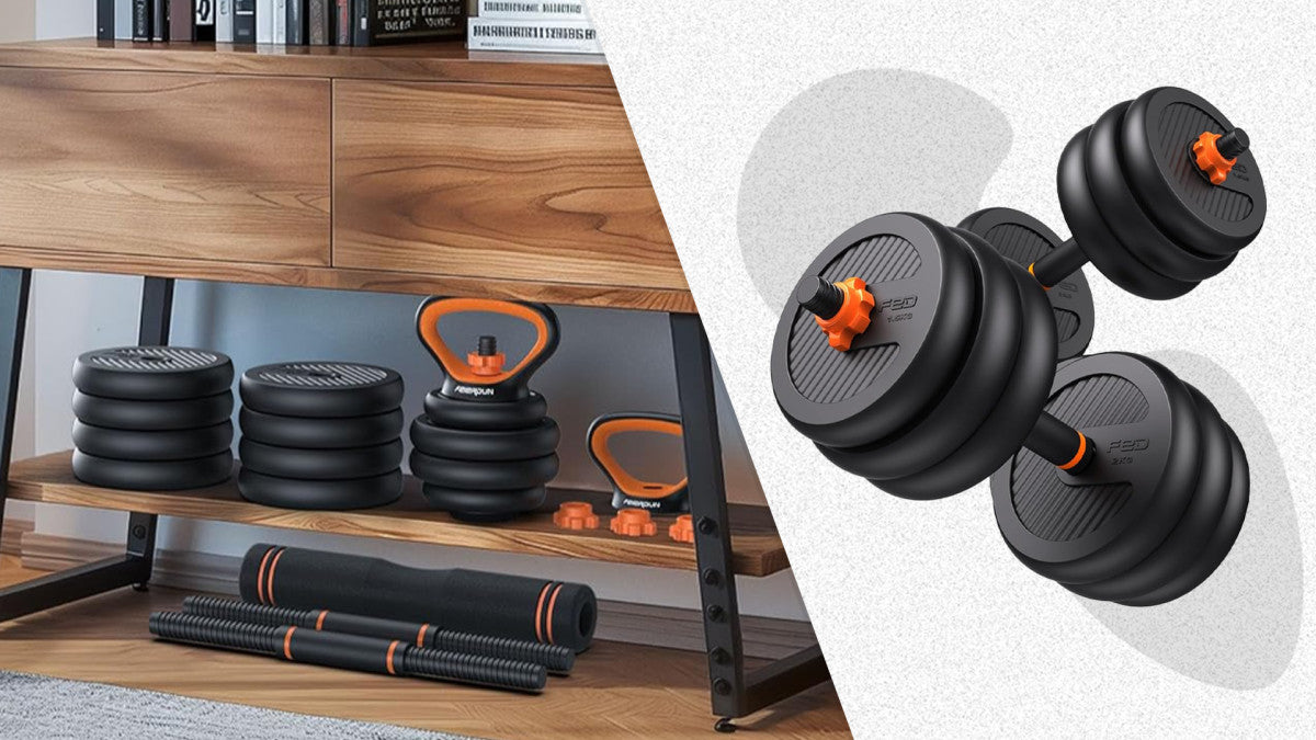 4-in-1 Adjustable Dumbbell Set – 100 lbs